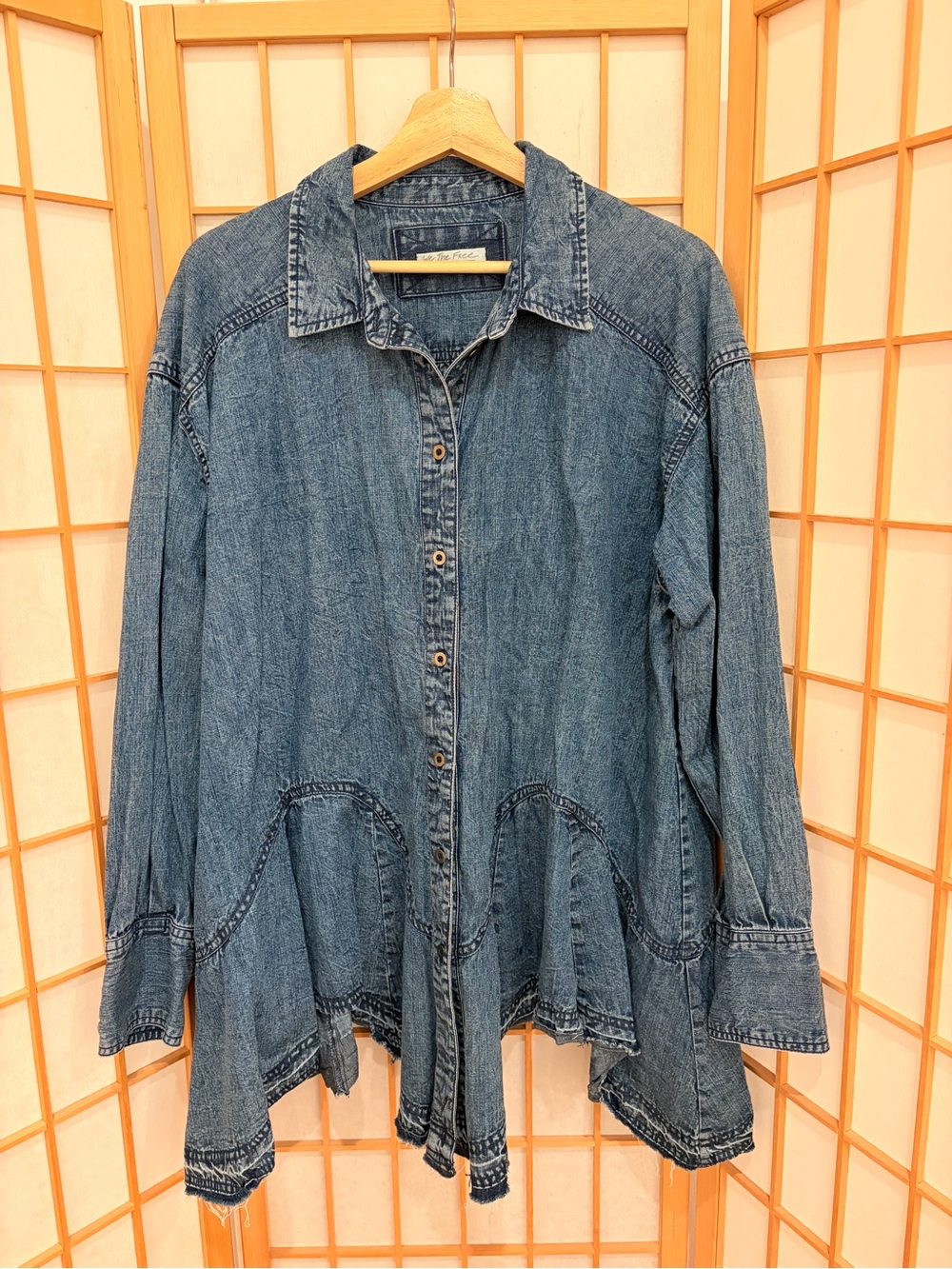Free People We The Free Denim Tunic Dress